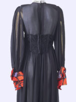 Christie-Brown-Black-Dress_back-close