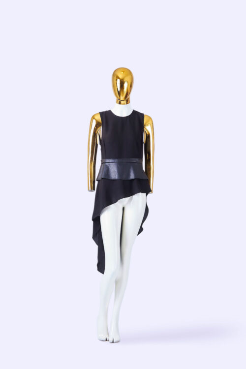 Naracamicie-Black-Long-Top-Sleeveless-Blouse_front-full