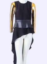 Naracamicie-Black-and-Gold-Blouse_front-close