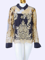 Naracamicie-Black-and-Gold-Blouse_front-close