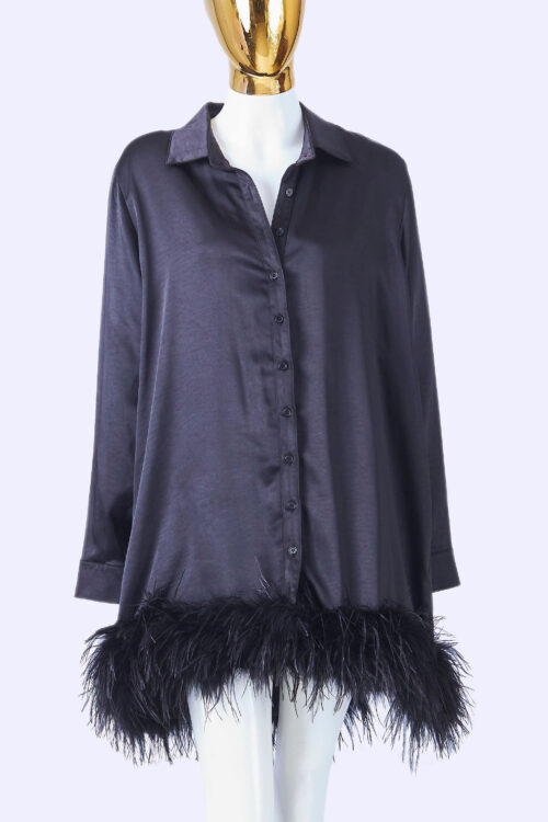 ClubL-Black-Dress-Fur-Trim_front-close